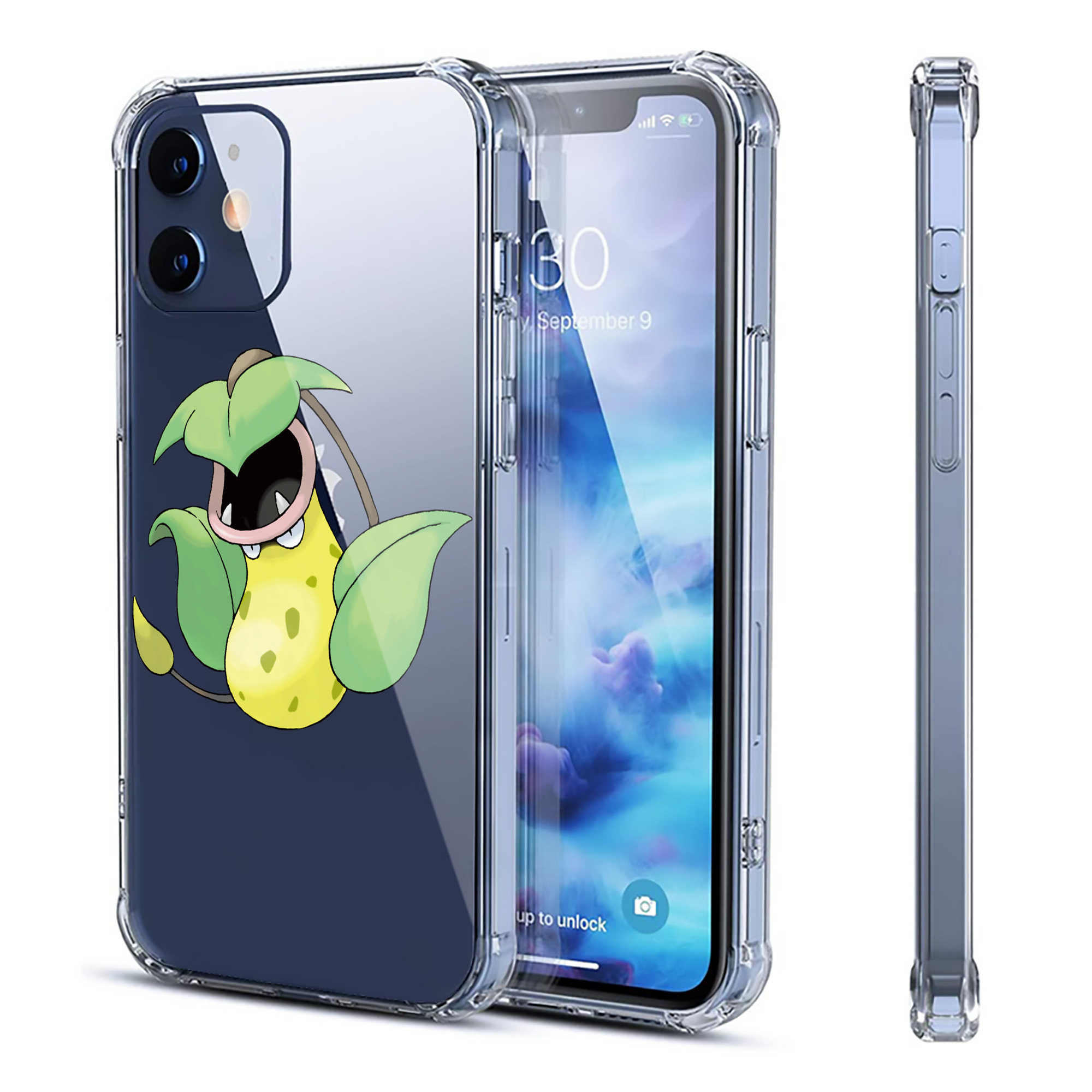 （画像用） ポケットモンスター Pokémon 【iPhone 12シリーズ対応】透明スマホケース（クリアソフトケース）